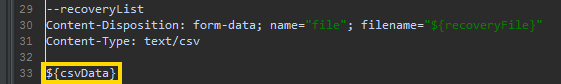 Part Name File CsvData